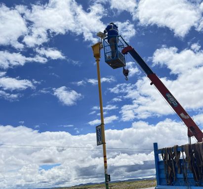 Sistema de postes SOS con LTE - Satelital